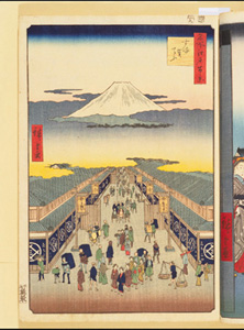 東洋文庫 所蔵 岩崎文庫 名所江戸百景 する賀てふ