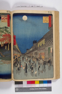 東洋文庫 所蔵 岩崎文庫 名所江戸百景 猿わか町よるの景